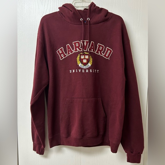 Men’s Harvard University Crest Hoodie Sweatshirt Size L - Picture 2 of 4
